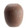 Plastic coconut cup for serving beverages