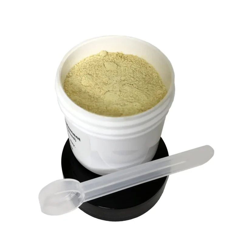 Powdered kava in a 33g serving size