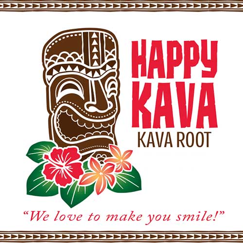 Happy Kava brand logo and design