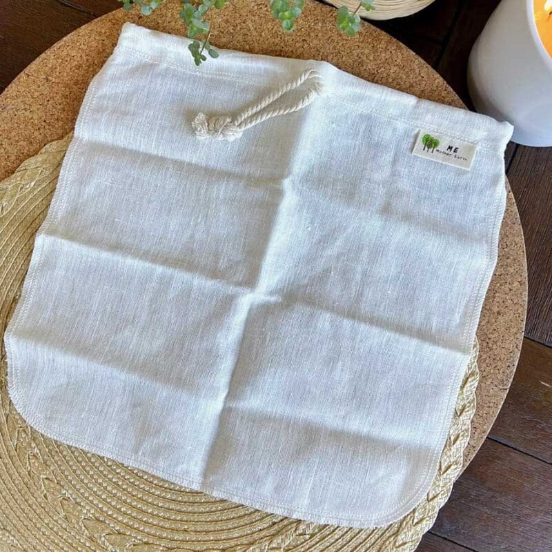 Organic cotton kava strainer accessory