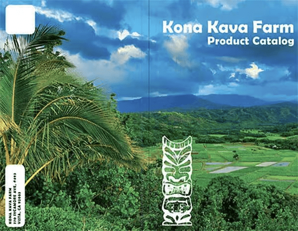 Kona kava catalog cover design